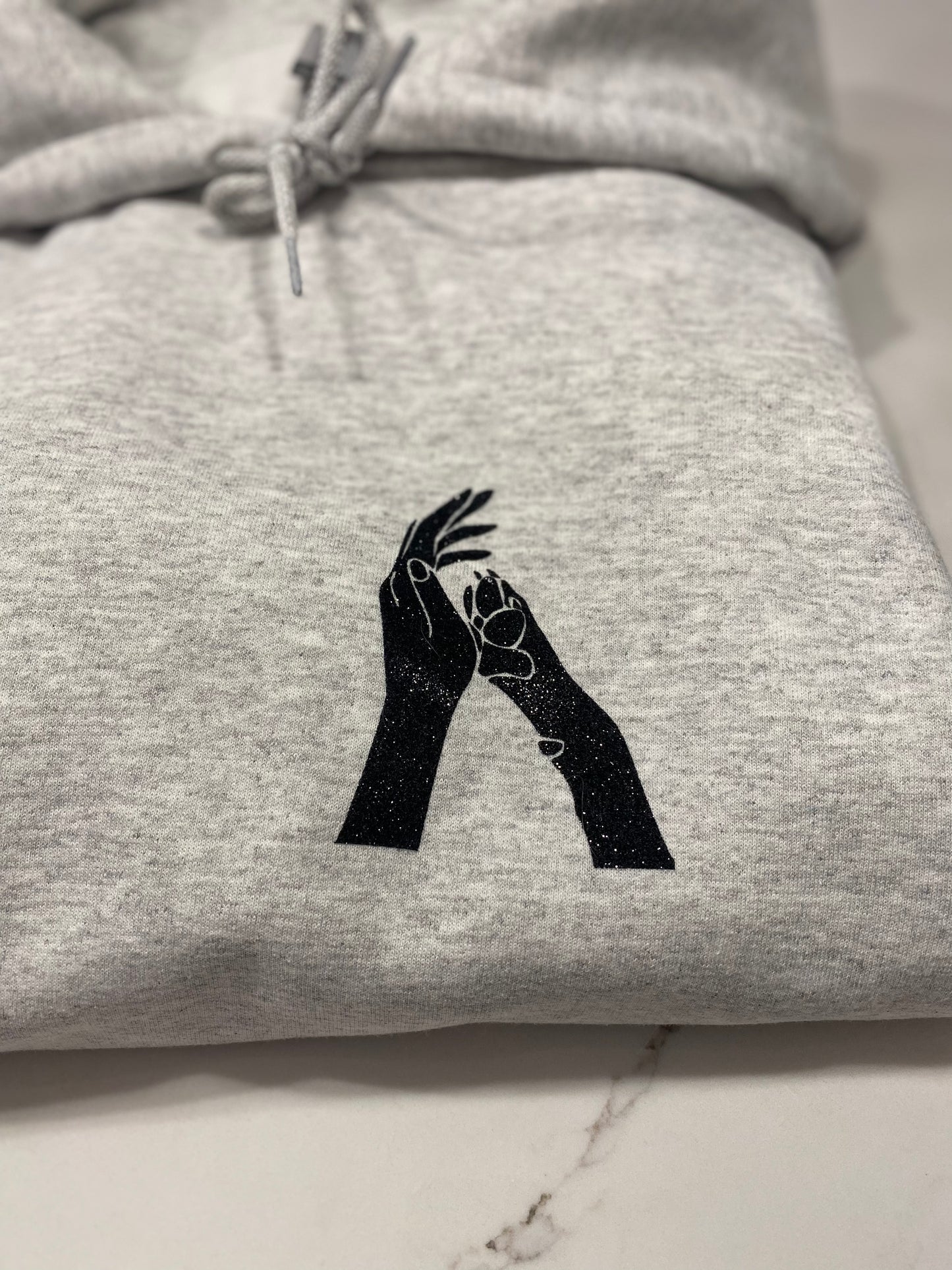 Dog Paw Human Hand Hoodie Sweater - FILLED IN VERSION