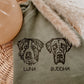 Custom Pet Portrait Headshot Crewneck Sweater