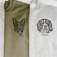 Custom Pet Portrait Headshot Crewneck Sweater